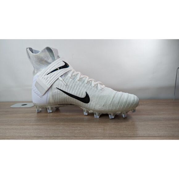 Nike Alpha Menace Elite 2 Flyknit Football Cleats White AO3374-101 Men's 15 - Picture 2 of 9